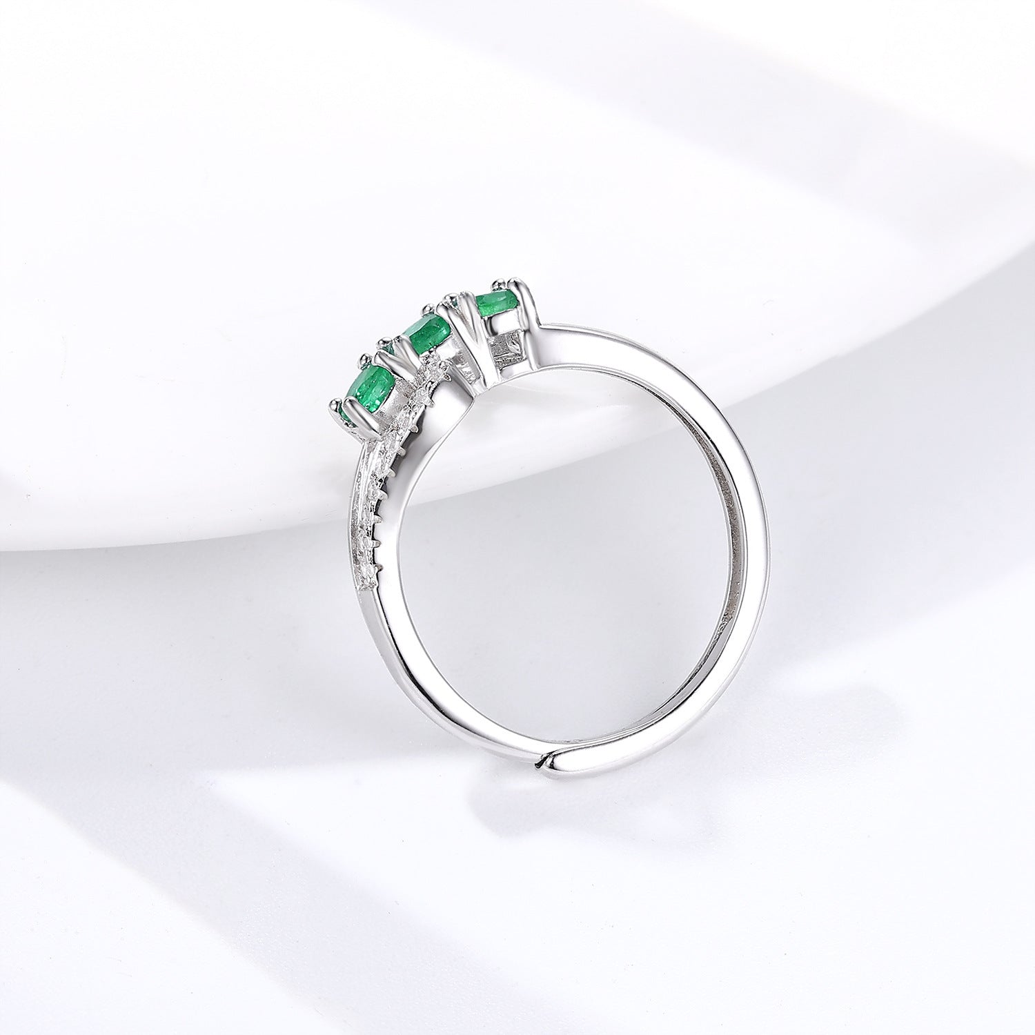Anel Viora Bellea | Prata 925 com Pedra Central 3mm em Estilo Delicado