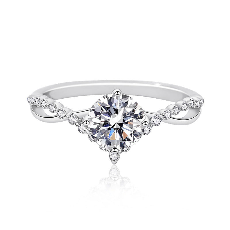 Anillo Viora Étoile | Plata 925 con diamante ecológico, colores de lujo