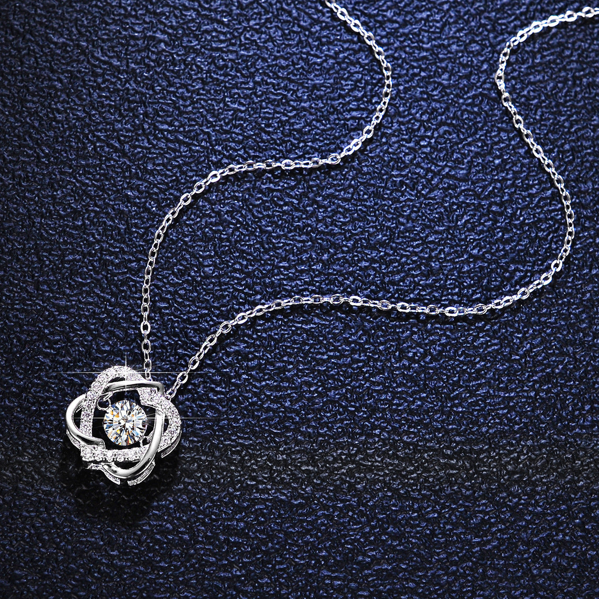 Collar Viora Smart | Colgante de plata 925 con diamante ecológico