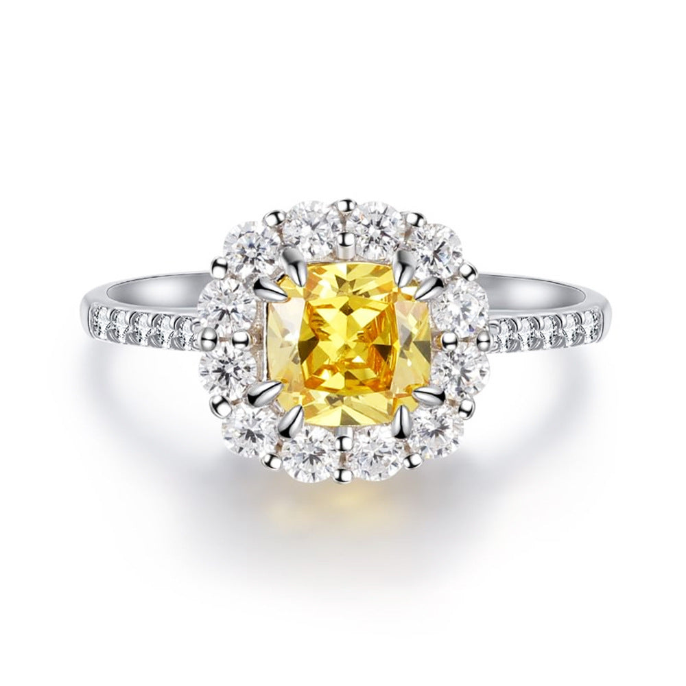 Anillo Viora Egg | Plata 925 con diamante ecológico