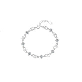 Pulsera Viora Corazón a Corazón | Plata 925 con Diamante Ecológico