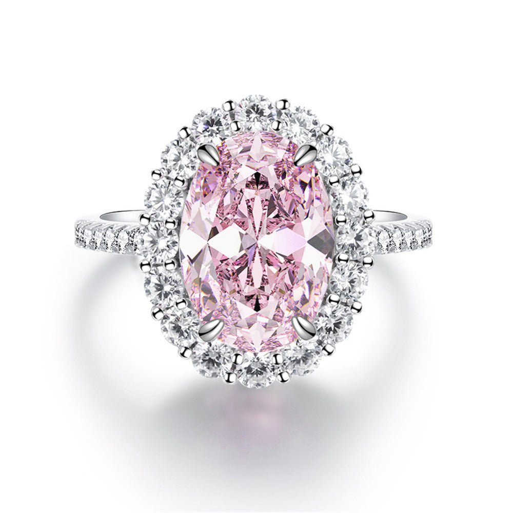 Anillo Viora Egg | Plata 925 con diamante ecológico