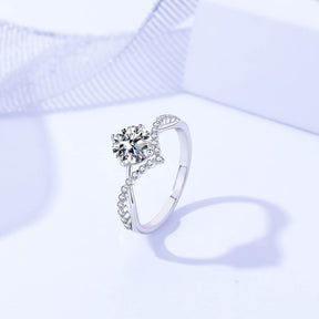 Anillo Viora Étoile | Plata 925 con diamante ecológico, colores de lujo