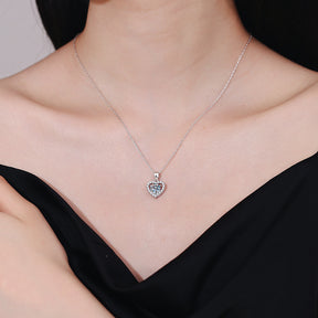 Conjunto Viora Love | Collar y pendientes en plata 925