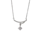 Colar Viora Meteor | Prata 925 com Pingente Gota d'Água e Diamante Eco-friendly