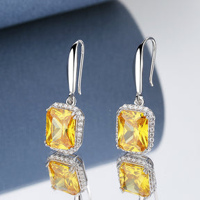 Princess Square Viora Set | Necklace and Earrings in 925 Silver