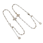 Pulseira Viora Asterism | Prata 925 com Diamante Eco-friendly
