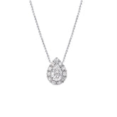 Collar Viora Drop | Plata 925 con diamante ecológico
