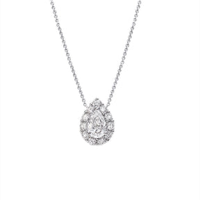 Collar Viora Drop | Plata 925 con diamante ecológico