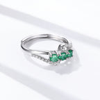 Anel Viora Bellea | Prata 925 com Pedra Central 3mm em Estilo Delicado