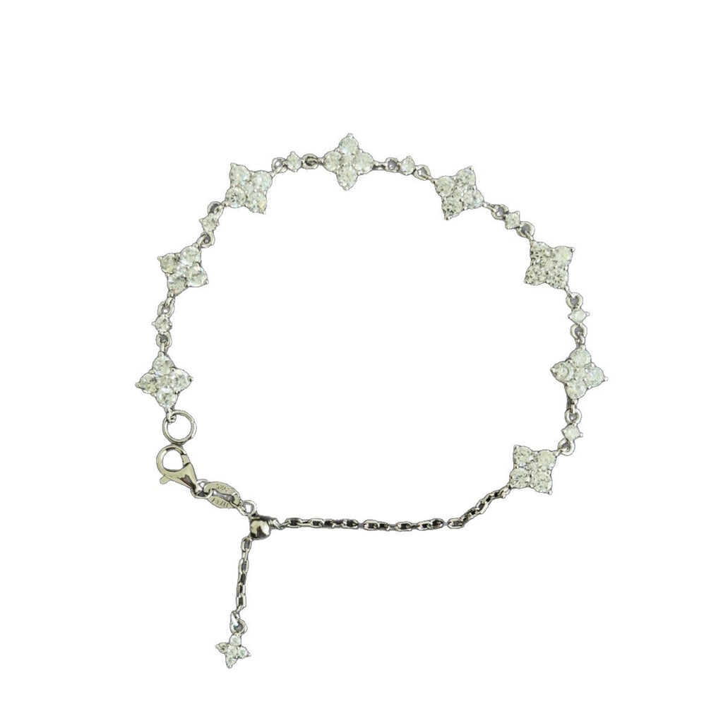 Pulseira Viora Four-Diamond | Prata 925 com Diamante Eco-friendly