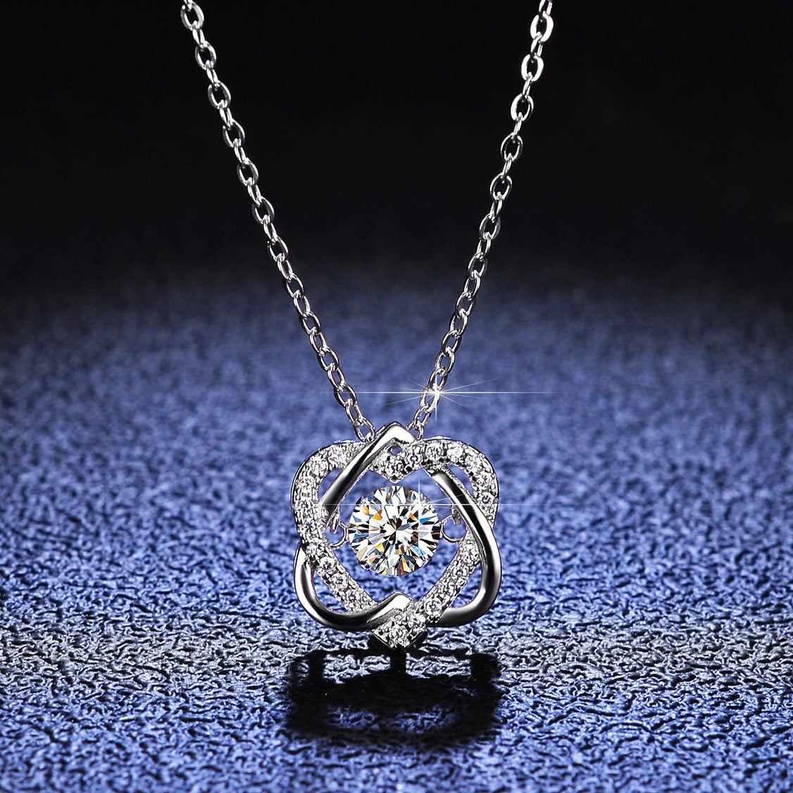 Collar Viora Smart | Colgante de plata 925 con diamante ecológico