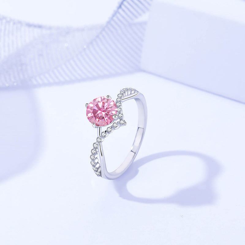 Anillo Viora Étoile | Plata 925 con diamante ecológico, colores de lujo