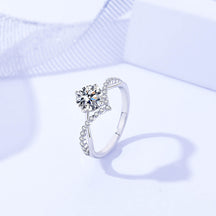 Anillo Viora Étoile | Plata 925 con diamante ecológico, colores de lujo