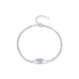 Pulseira Viora Lucky Cat | Prata 925 com Diamante Eco-friendly