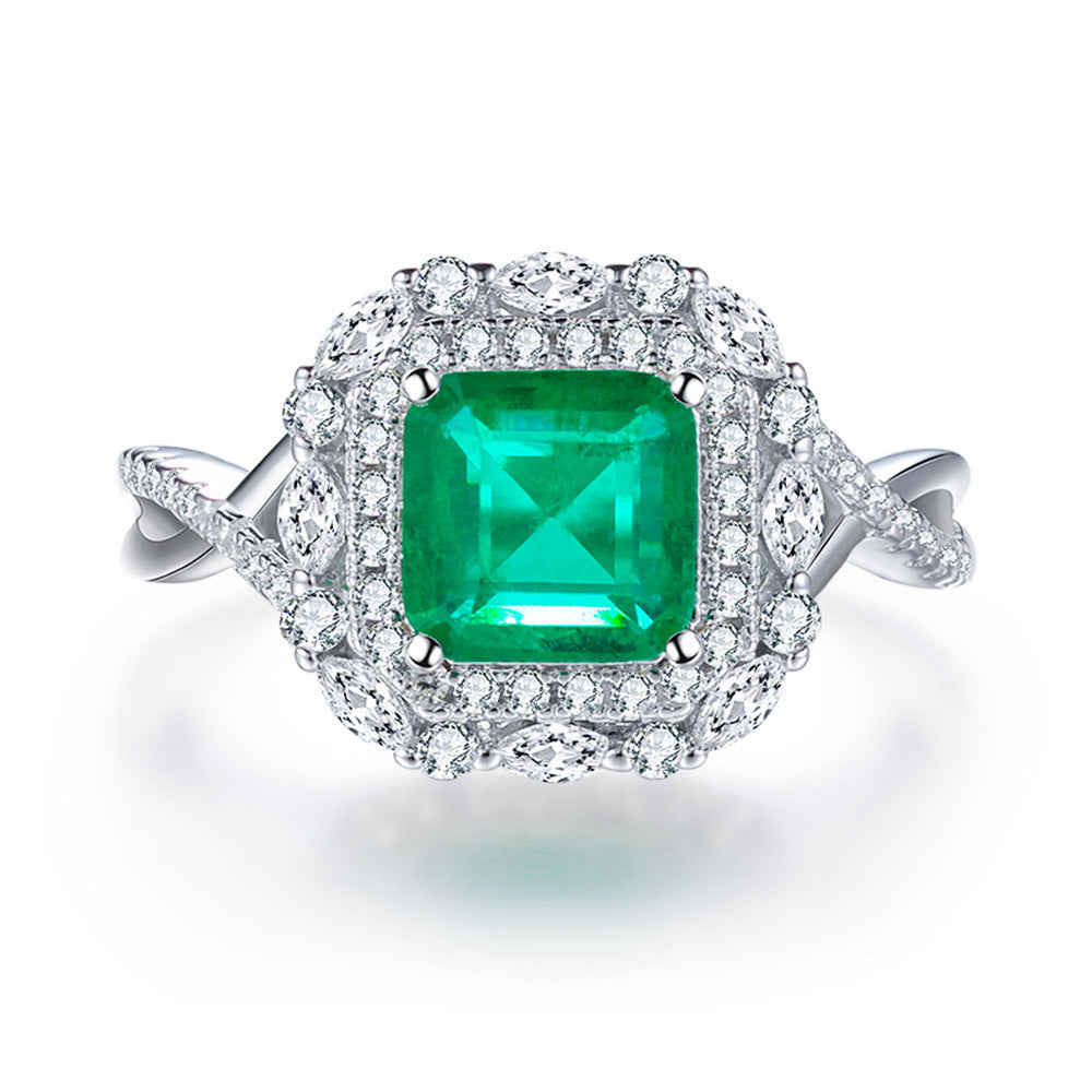 Anillo Viora Egg | Plata 925 con diamante ecológico