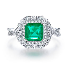 Anillo Viora Egg | Plata 925 con diamante ecológico