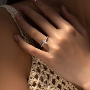 Conjunto de anillo y pendientes Viora con colgante elegante | Plata 925