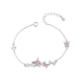 Pulseira Viora Butterfly | Prata 925 com Diamante Eco-friendly