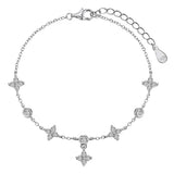 Pulseira Viora Trevo de Quatro Folhas | Prata 925