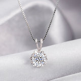 Colar Viora 2 Quilates | Prata 925 com Diamante Eco-friendly