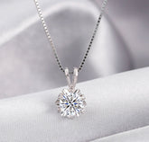 Collar Viora de 2 quilates | Plata 925 con diamante ecológico