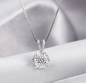 Collar Viora de 2 quilates | Plata 925 con diamante ecológico