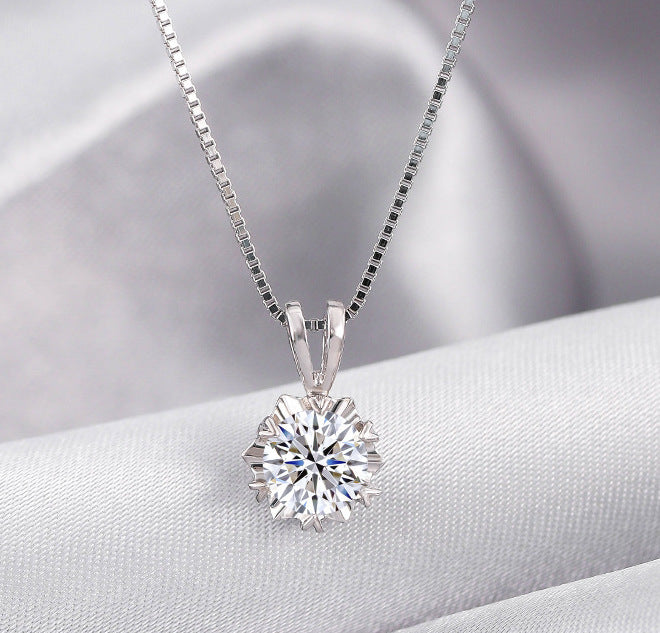 Collar Viora de 2 quilates | Plata 925 con diamante ecológico