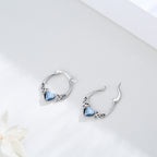 Colar Viora Celtria | Prata 925 com Nó Celta e Cristal Azul