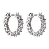 Pendiente de clip Viora | Ear cuff redondo en plata 925