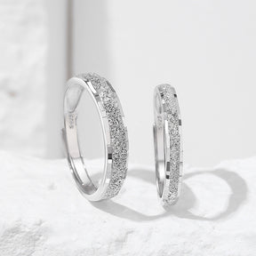 Anillo de bodas Viora Starry | Ajustable en plata 925