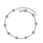 Pulseira Viora Estelar Lux | Prata 925 com Dez Diamantes Eco-friendly em Forma de Estrela