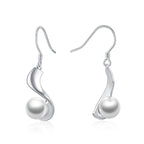 Brincos Viora Perla | Prata 925 com Pérola de 8mm e Banho Ouro Branco