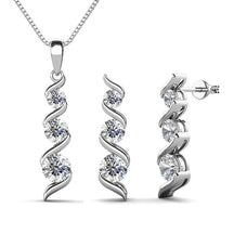 Conjunto Viora Mori | Collar y pendientes en plata 925