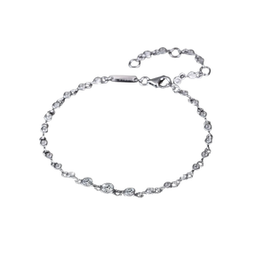 Pulsera Viora Lux | Plata 925 con baño de oro de 18 quilates y diamante ecológico
