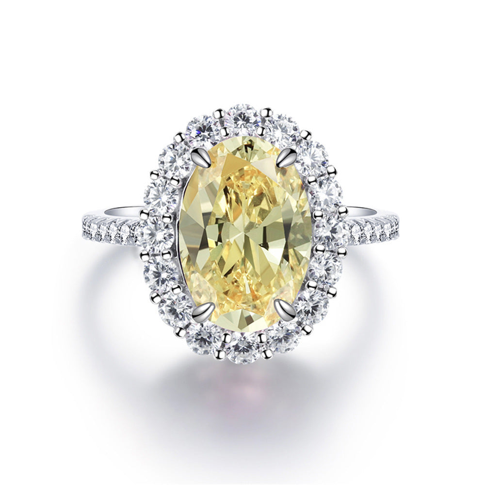 Anillo Viora Egg | Plata 925 con diamante ecológico