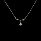 Colar Viora Meteor | Prata 925 com Pingente Gota d'Água e Diamante Eco-friendly