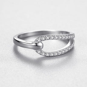 Anillo Viora Seúl | Plata 925 estilo geométrico coreano