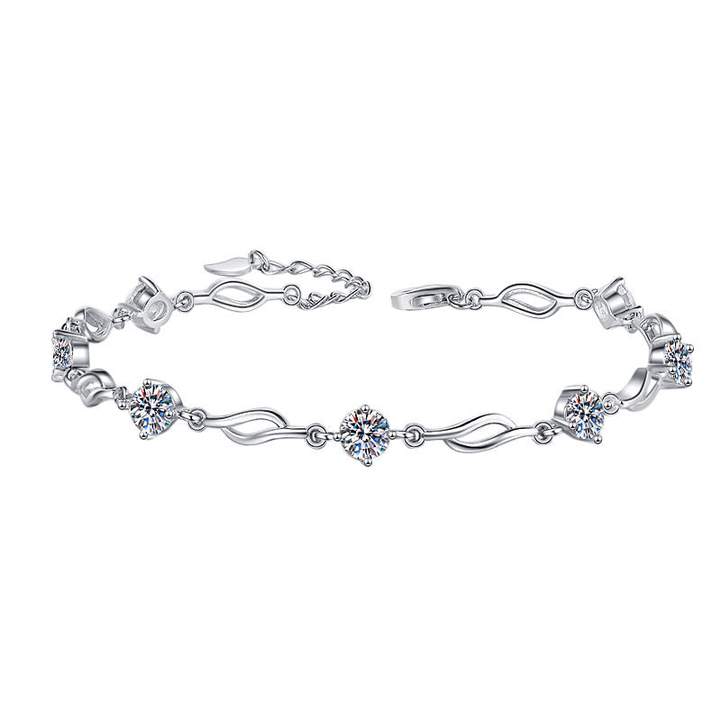 Viora Prisma Bracelet | 925 Silver with Colored Stones