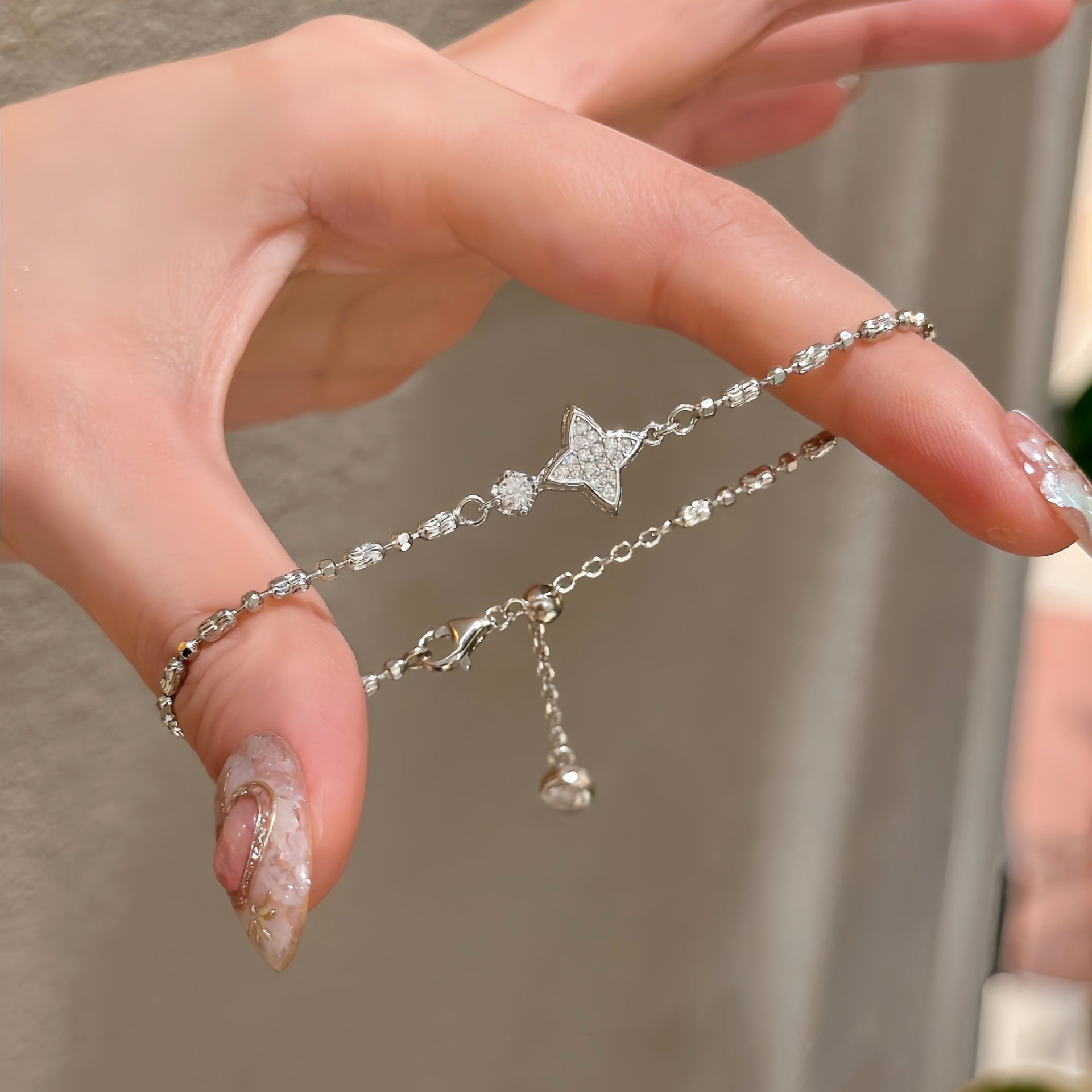 Pulseira Viora Asterism | Prata 925 com Diamante Eco-friendly