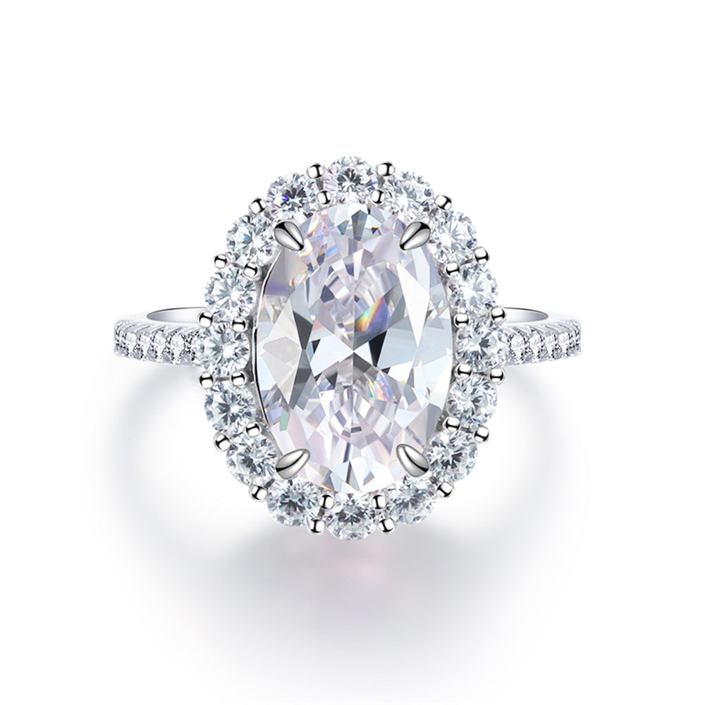 Anillo Viora Egg | Plata 925 con diamante ecológico