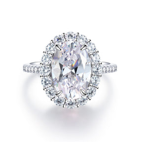 Anillo Viora Egg | Plata 925 con diamante ecológico