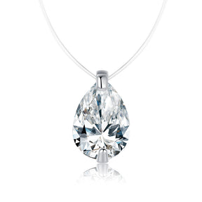 Invisible Viora Necklace | 925 Silver with Eco-friendly Diamond