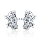 Pendientes Viora con brocado floral | Plata 925