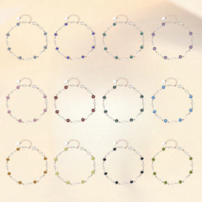 Pulsera Viora Prisma | Plata 925 con piedras de colores