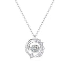 Colar Viora Feather | Prata 925 com Diamantes Eco-friendly