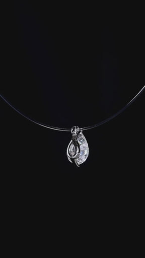 Invisible Viora Necklace | 925 Silver with Eco-friendly Diamond